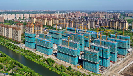 打造重要里程碑节点 中国五冶和上海宝山罗店大居A9项目封顶